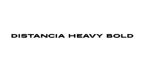 Distancia Heavy Bold Font