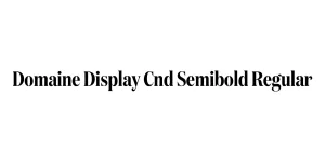 Domaine Display Cnd Semibold Regular Font