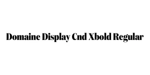 Domaine Display Cnd Xbold Regular Font