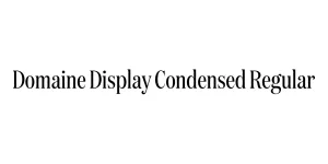 Domaine Display Condensed Regular Font