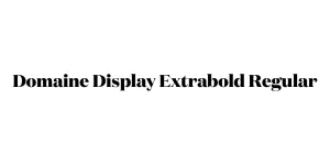 Domaine Display Extrabold Regular Font