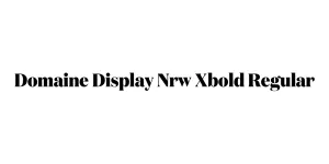 Domaine Display Nrw Xbold Regular Font