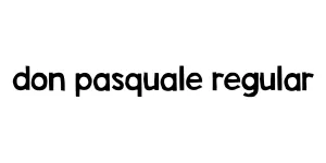 Don Pasquale Regular Font