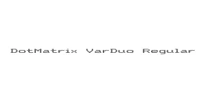 DotMatrix VarDuo Regular Font
