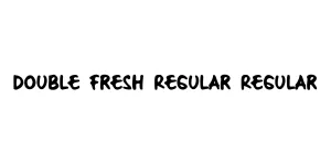Double Fresh Regular Regular Font