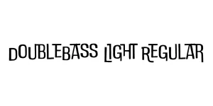 DoubleBass Light Regular Font