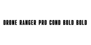 Drone Ranger Pro Cond Bold Bold Font