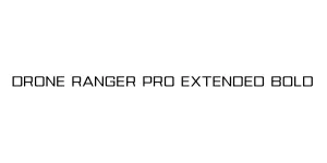 Drone Ranger Pro Extended Bold Font
