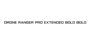 Drone Ranger Pro Extended Bold Bold Font