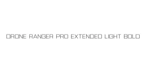 Drone Ranger Pro Extended Light Bold Font