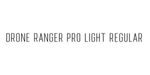 Drone Ranger Pro Light Regular Font