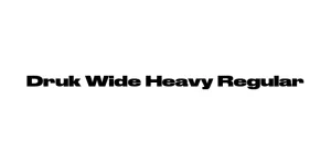 Druk Wide Heavy Regular Font