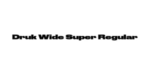 Druk Wide Super Regular Font
