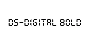 DS-Digital Bold Font