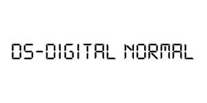 DS-Digital Normal Font