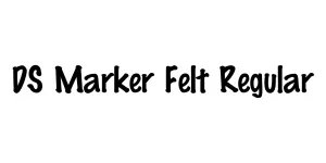 DS Marker Felt Regular Font