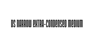 DS Narrow Extra-condensed Medium Font