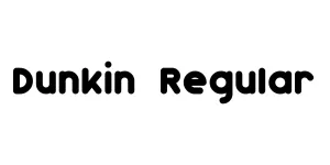 Dunkin Regular Font