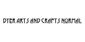 Dyer Arts and Crafts Normal Font