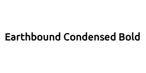 Earthbound Condensed Bold Font