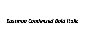 Eastman Condensed Bold Italic Font