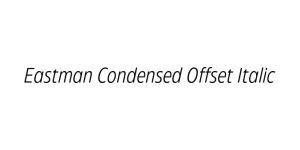 Eastman Condensed Offset Italic Font