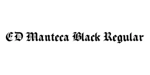 ED Manteca Black Regular Font