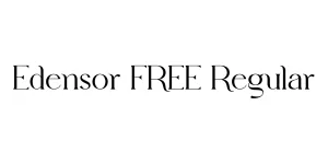 Edensor FREE Regular Font