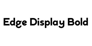 Edge Display Bold Font