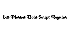 Eds Market Bold Script Regular Font