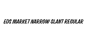 Eds Market Narrow Slant Regular Font