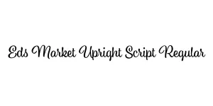 Eds Market Upright Script Regular Font