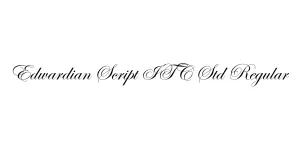 Edwardian Script ITC Std Regular Font