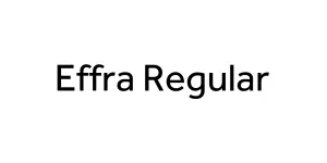 Effra Regular Font