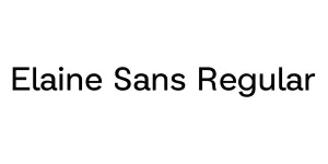 Elaine Sans Regular Font