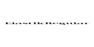Elastik Regular Font