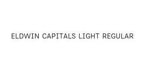 Eldwin Capitals Light Regular Font