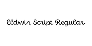 Eldwin Script Regular Font