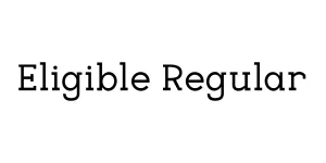 Eligible Regular Font