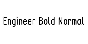 Engineer Bold Normal Font