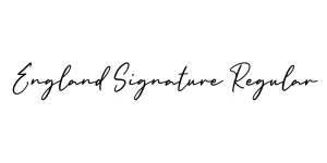 England Signature Regular Font