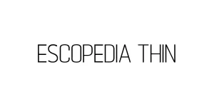 Escopedia Thin Font