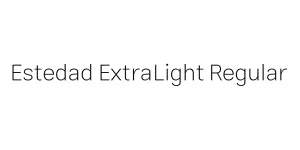 Estedad ExtraLight Regular Font