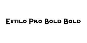 Estilo Pro Bold Bold Font