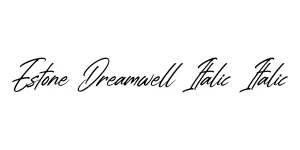 Estone Dreamwell Italic Italic Font