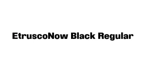 EtruscoNow Black Regular Font