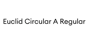 Euclid Circular A Regular Font