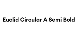 Euclid Circular A Semi Bold Font