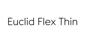 Euclid Flex Thin Font