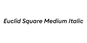 Euclid Square Medium Italic Font